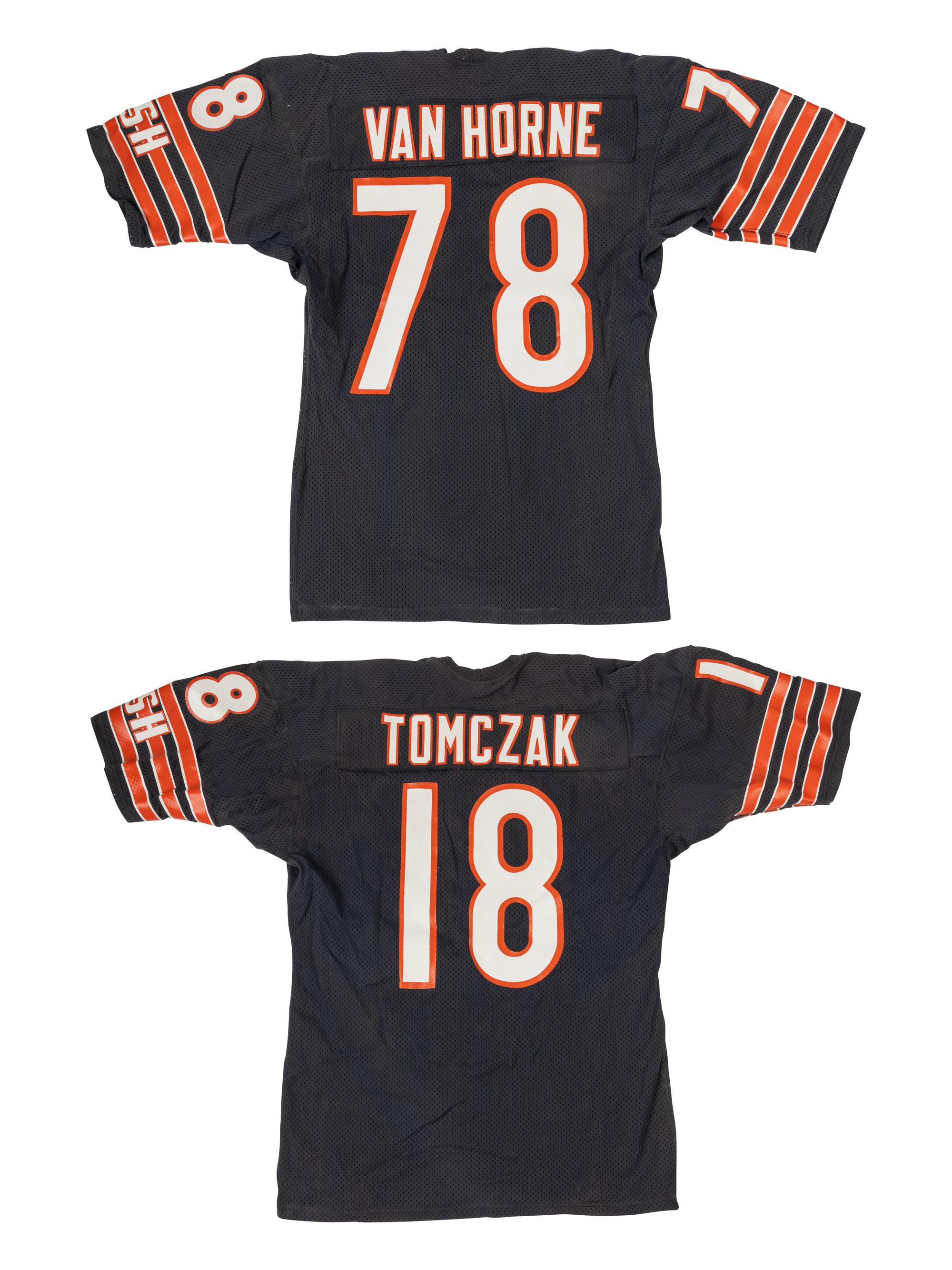 A Group of Two Vintage Chicago Bears Wilson Football Jerseys from The Collection of Sports Super Agent Steve Zucker,