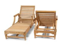 A Teak Outdoor Four-Piece Furniture Suite