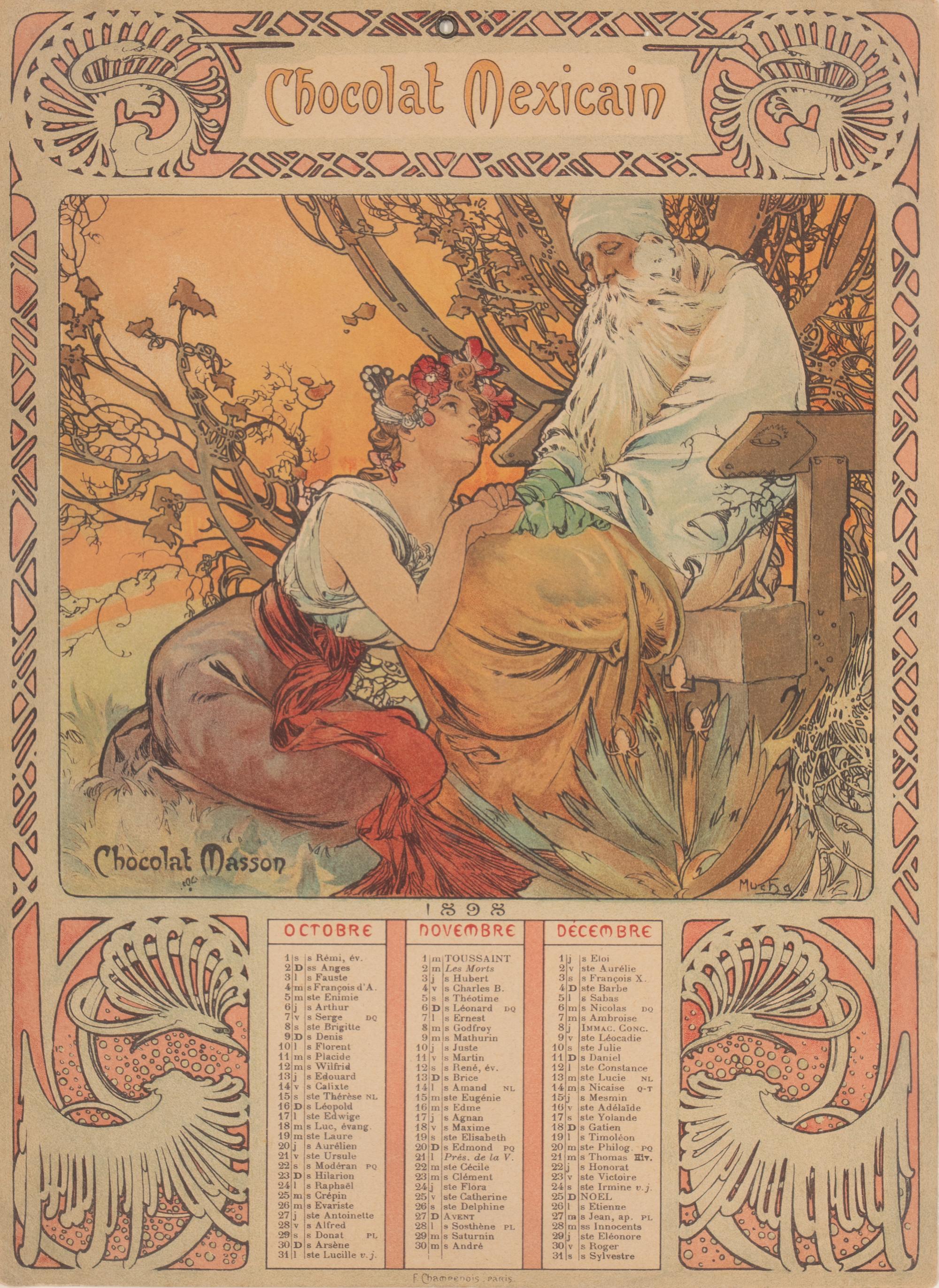 Chocolat Masson / Chocolat Mexicain, 1897 (complete set of four)