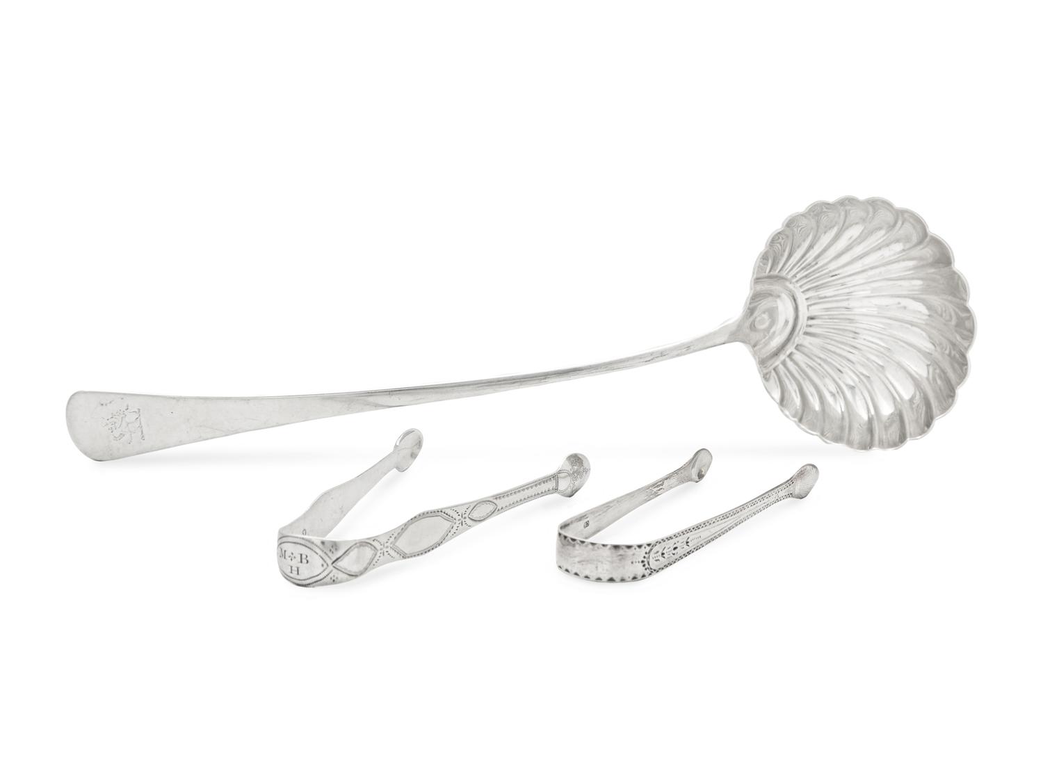 Three George III Silver Serving Articles