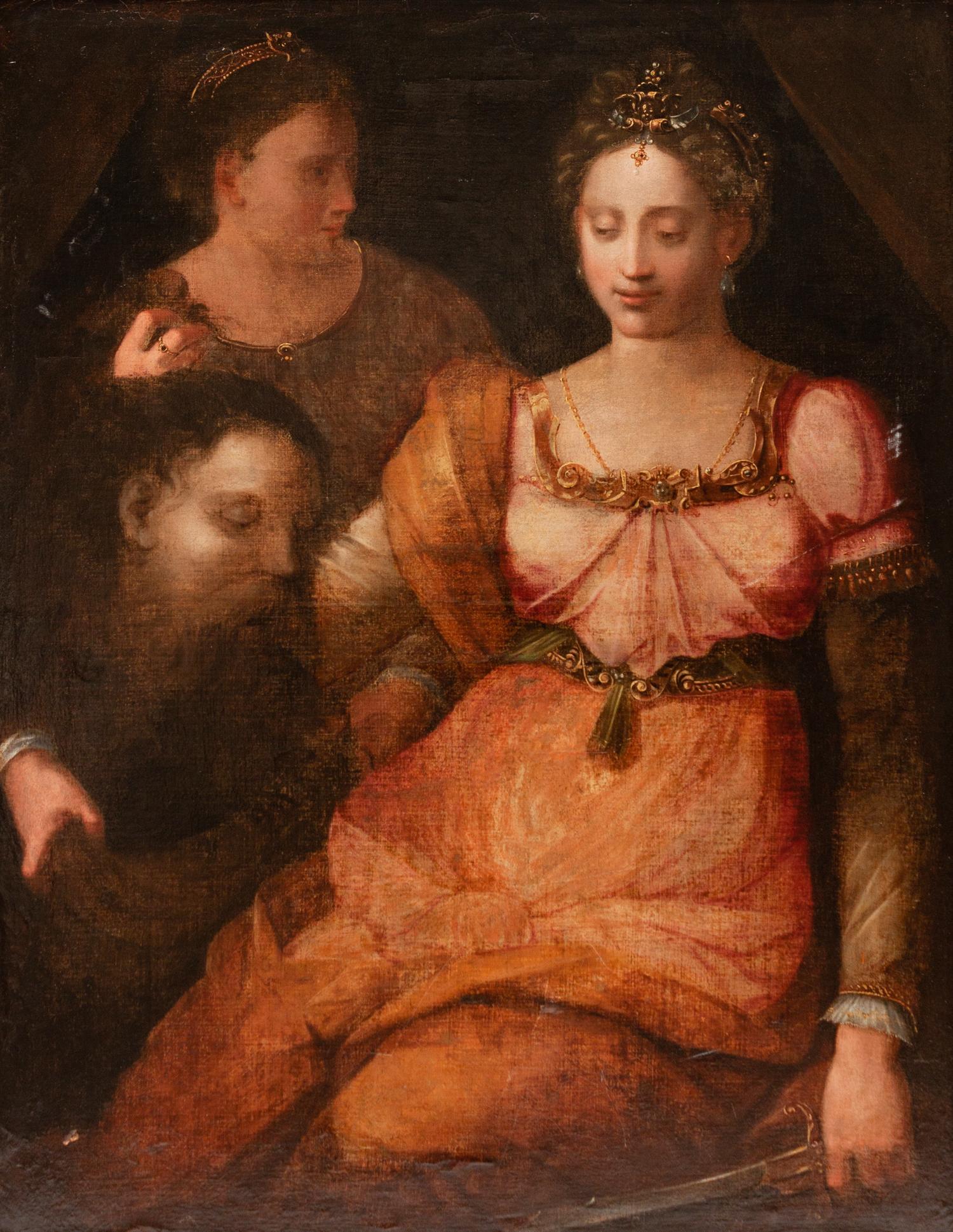 Continental School (18th/19th Century) Judith with the Head of Holofernes oil on canvas