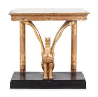 A Swedish Giltwood Console Table and Mirror