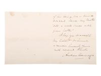 CARNEGIE, Andrew (1835-1919). Autograph letter signed ("Andrew Carnegie"), to Mr. John Martin. New York, 28 January 1911.