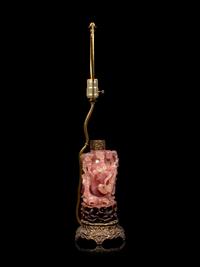 A Chinese Carved Rose Quartz Vase