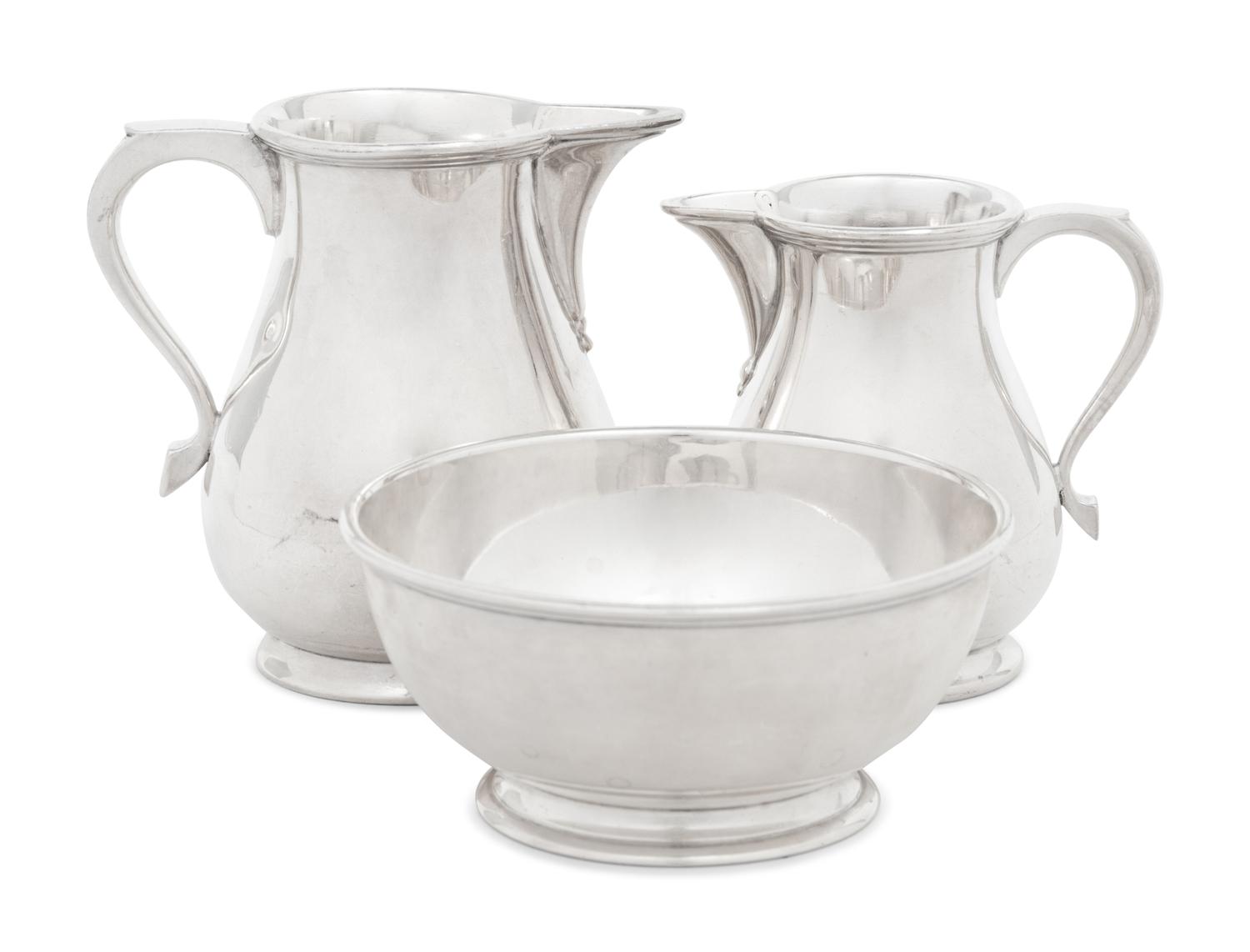 Three English Silver Table Articles