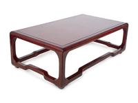 A Karl Springer Chinese Cube Red Lacquer Coffee Table — 20TH CENTURY