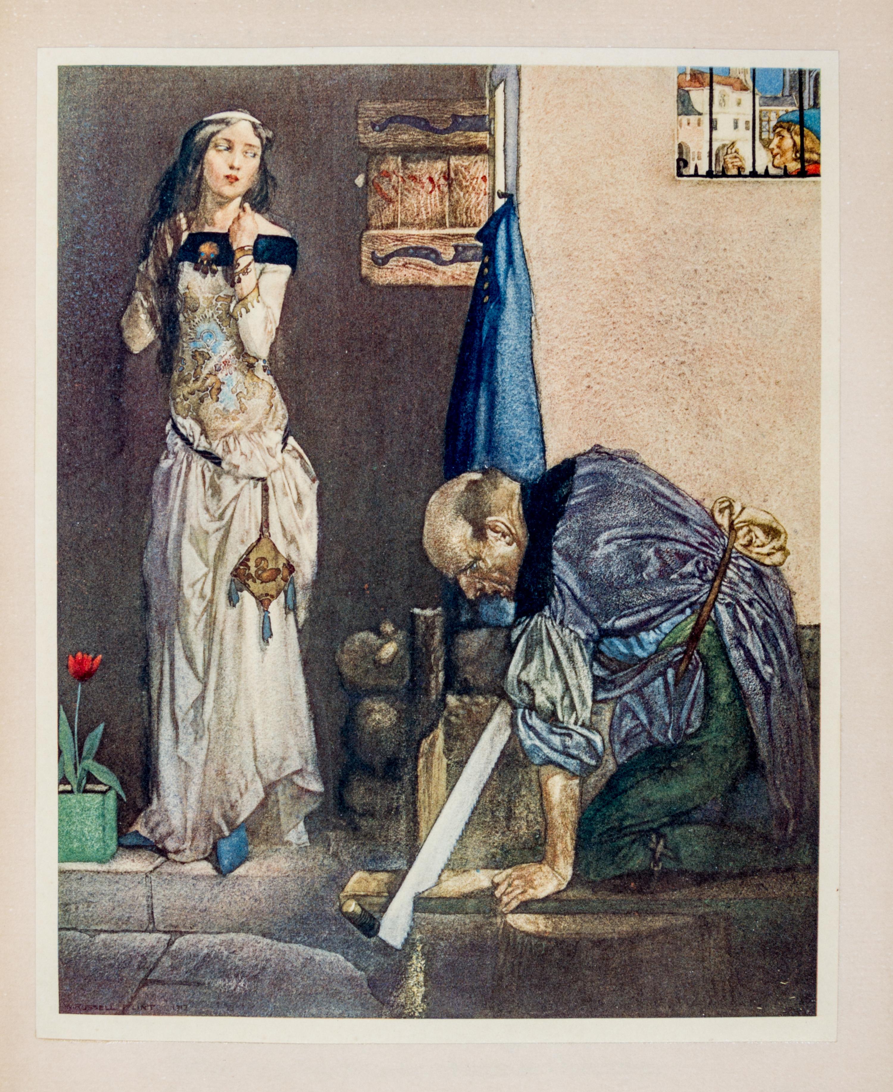 (FLINT, WILLIAM RUSSELL) CHAUCER, GEOFFREY . The Canterbury Tales. London, 1913. Limited edition number 107 of 500 copies. 3 vols.