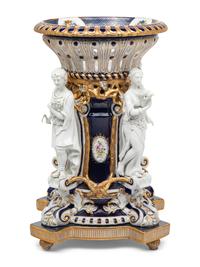 A Continental Porcelain Centerpiece