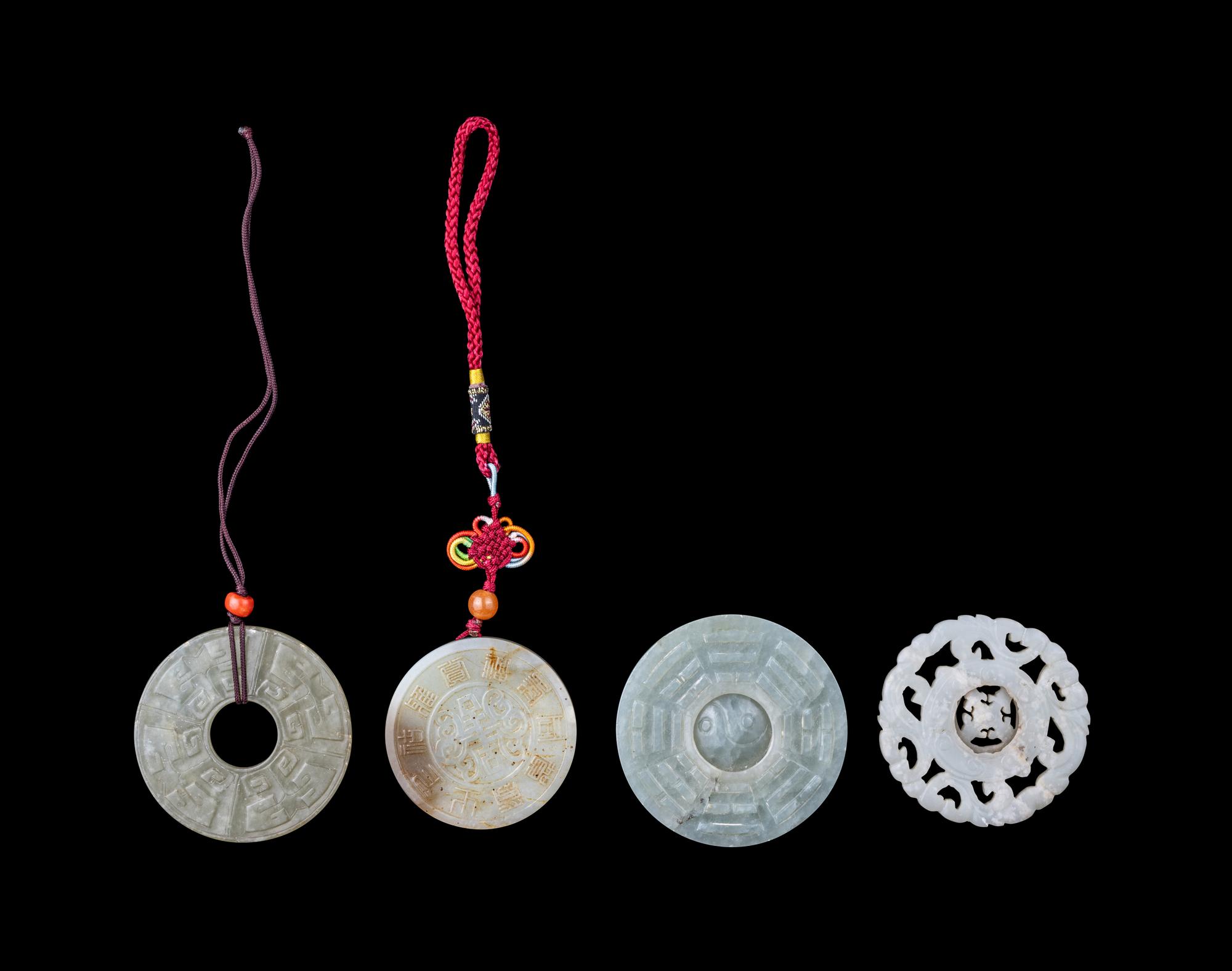 Five Chinese Celadon Jade Articles
