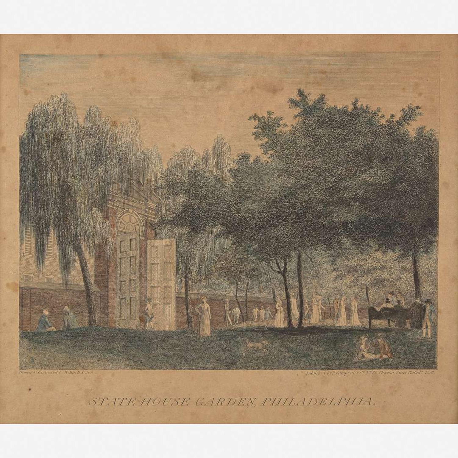 William Russell Birch (1755-1844) and Thomas Birch (1779-1851) Nine Views of Philadelphia, "The City of Philadelphia, In the State of Pennsylvania North America; As it Appeared in the Year 1800"
