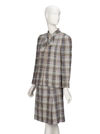 Chanel, Plaid Tweed Skirt Suit