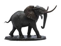 A Cast Bronze Sculpture of 'Tembo' the Elephant