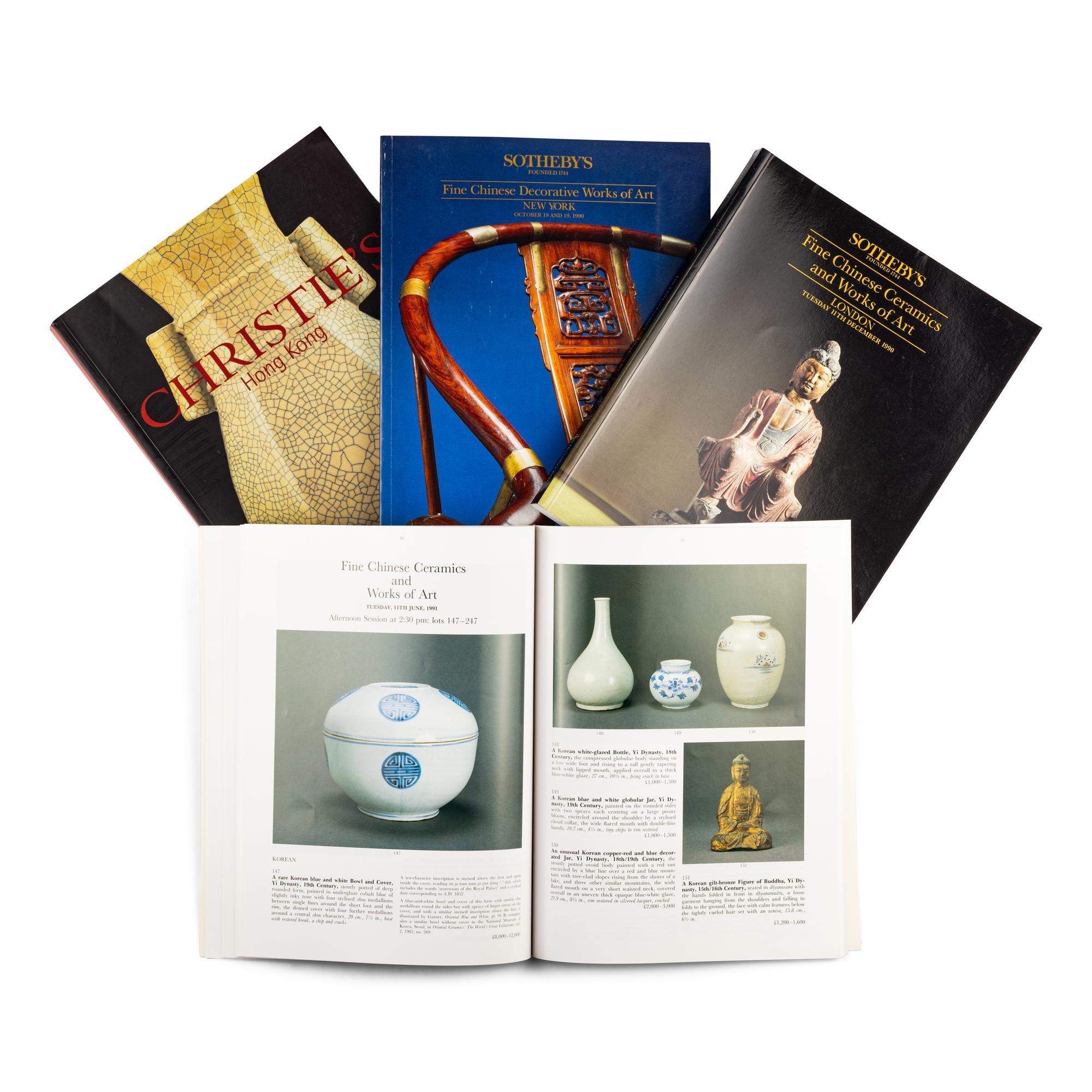 [CHINESE CERAMICS & WORKS OF ART] a group of auction catalogues about Chinese Ceramics and Works of Art 中國瓷器及玉器拍賣圖錄 86冊