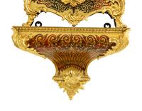 A Napoleon III Style Gilt Bronze and Boulle Marquetry Bracket Clock and Bracket — LATE 19TH CENTURY