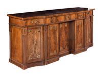 A Regency Mahogany Sideboard with Part-Ebonized Inlay