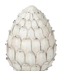 A Pair of Painted Composition Artichoke Finials — 20TH/21ST CENTURY