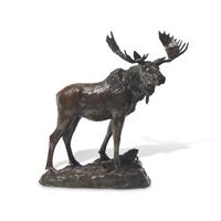 Henry M. Shrady (American, 1871-1922) — Bull Moose , 1900