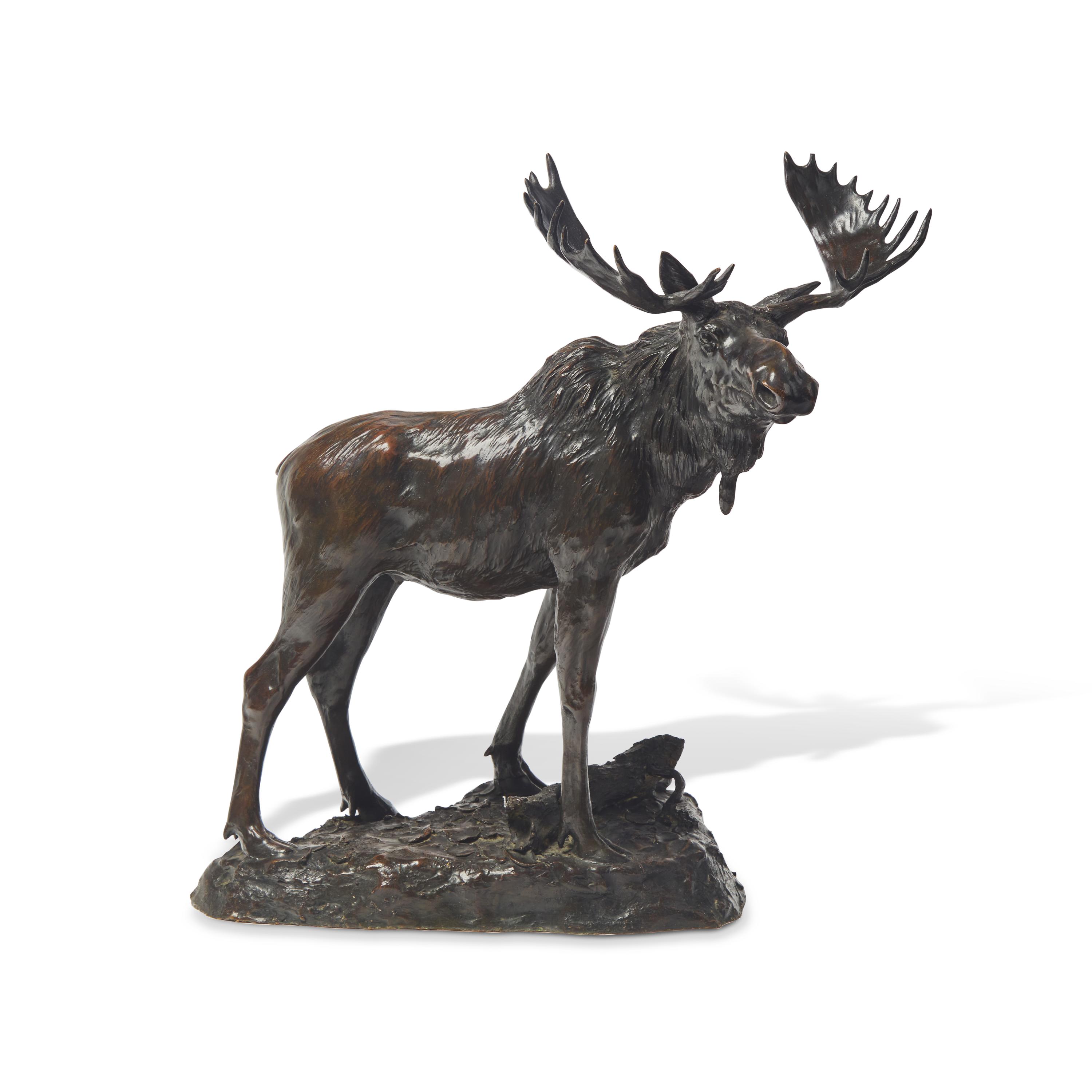 Henry M. Shrady (American, 1871-1922) — Bull Moose , 1900