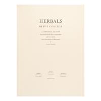 [Natural History]. Nissen, Claus. Herbals of Five Centuries. 50 Original Leaves... Zurich, Olten, and Munich: L'Art Ancien S.A.; Weiss-Hesse; and Robert Wolfle, 1958.