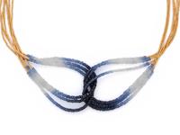 ARA, HIGH KARAT GOLD AND SAPPHIRE BEAD NECKLACE