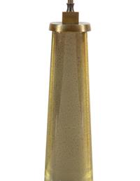 A Fontana Arte Glass and Gilt Brass Table Lamp