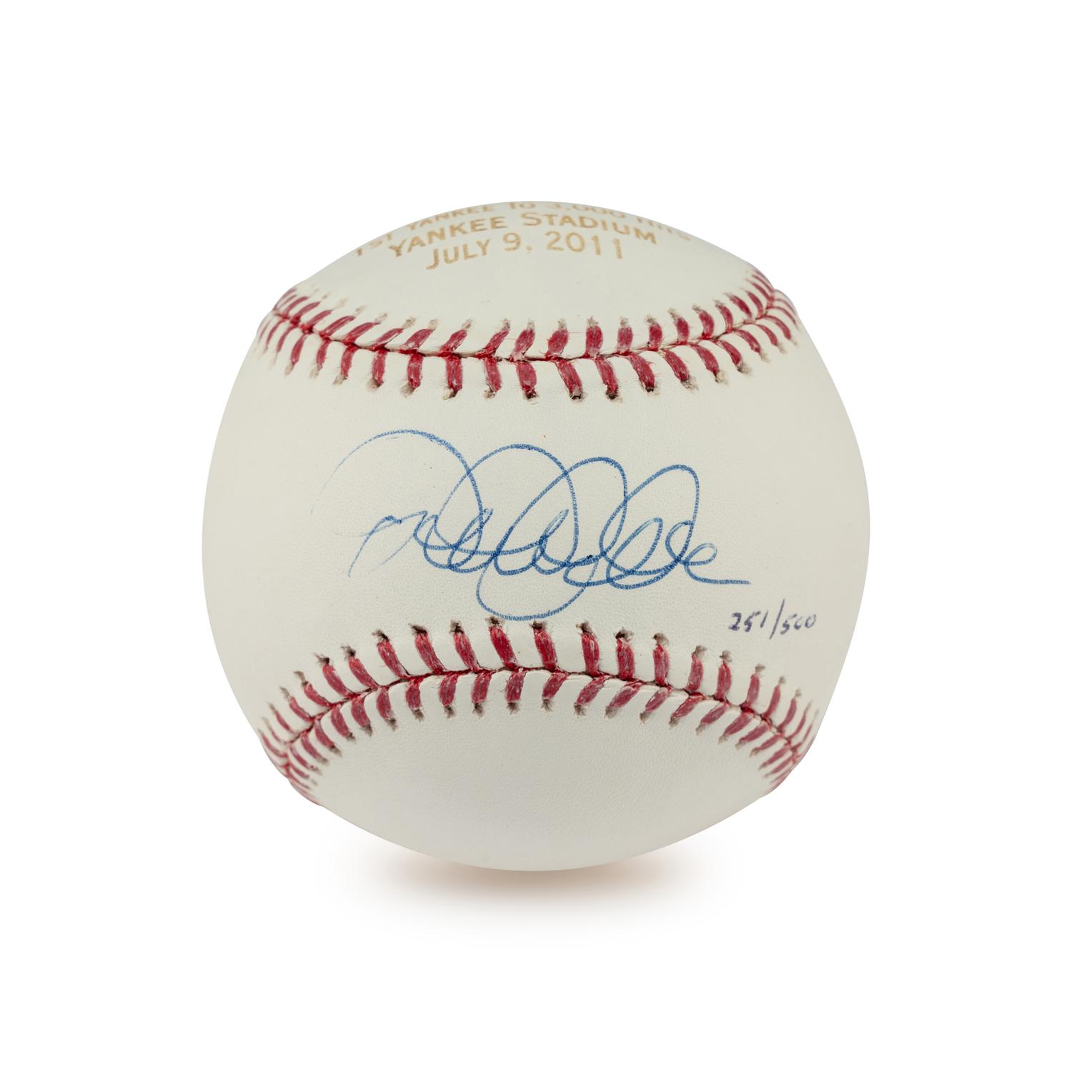 A Derek Jeter Single Signed Autograph 3,000 Hit Baseball (Steiner Hologram)