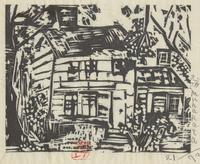 Shiko Munakata (Japanese 1903-1975) 棟方志功(1903-1975) 版畫一幅