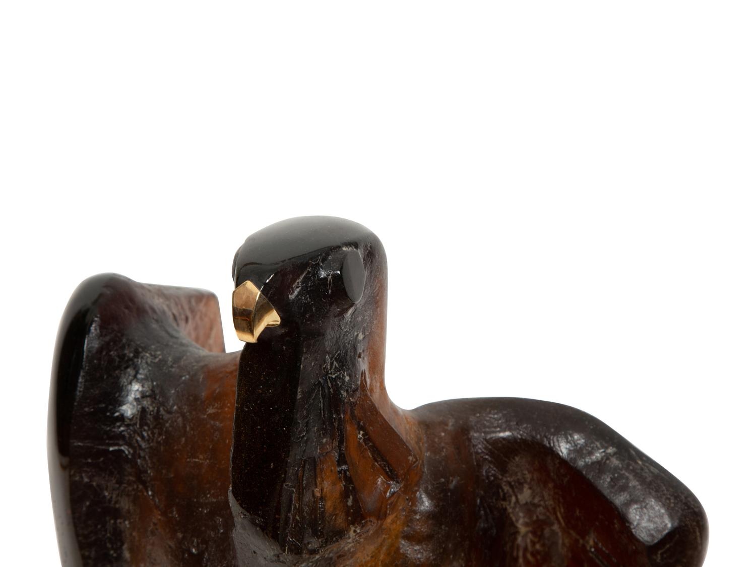 A Daum Pâte de Verre Sacre Sculpture