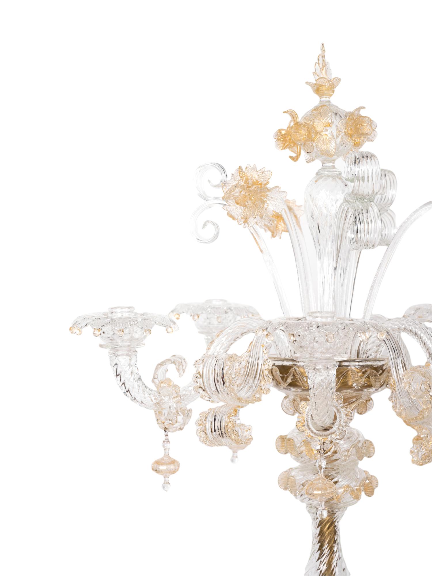 A Pair of Seguso Murano Glass Torchères