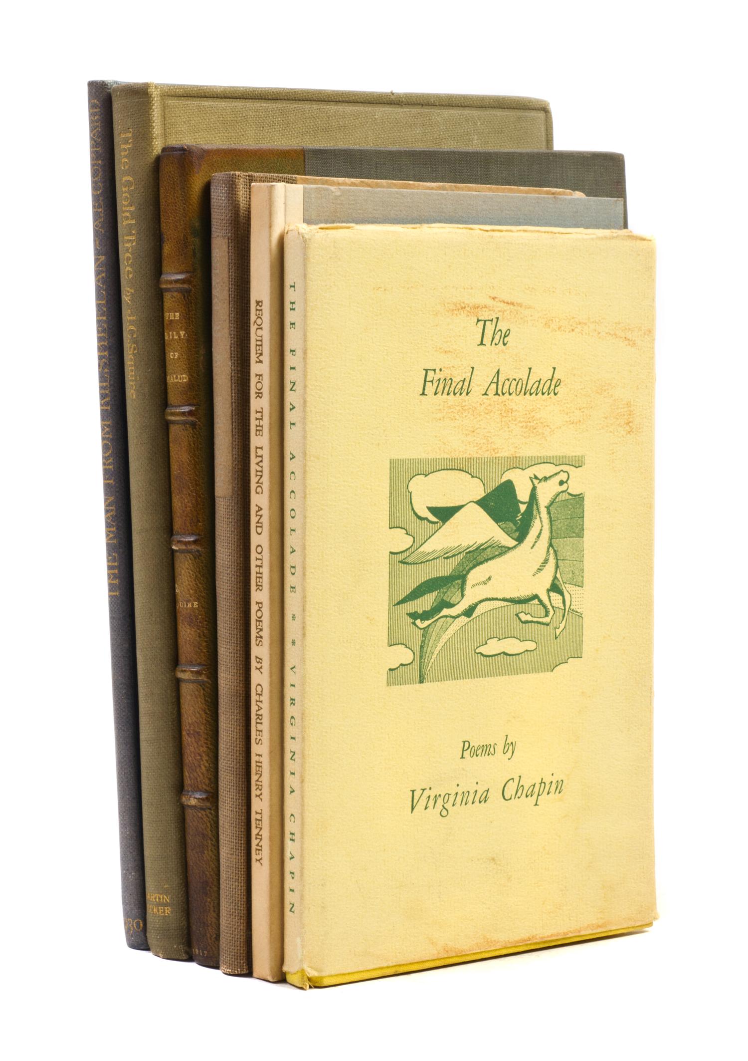 (POETRY) SQUIRE, J.C. The Lily of Malud and Other Poems. London, (1917). With five other poetry collections, 3 limited and/or signed.