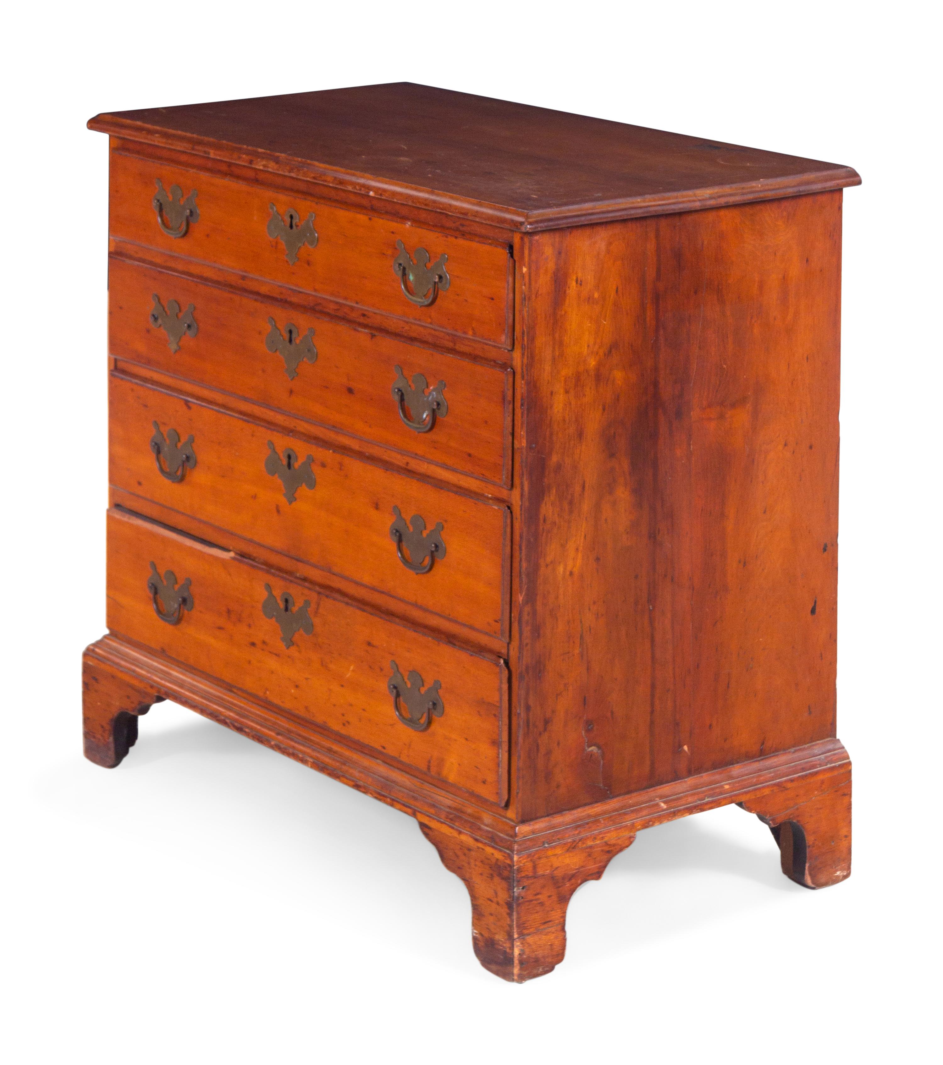 A Chippendale Style Cherry Chest of Drawers