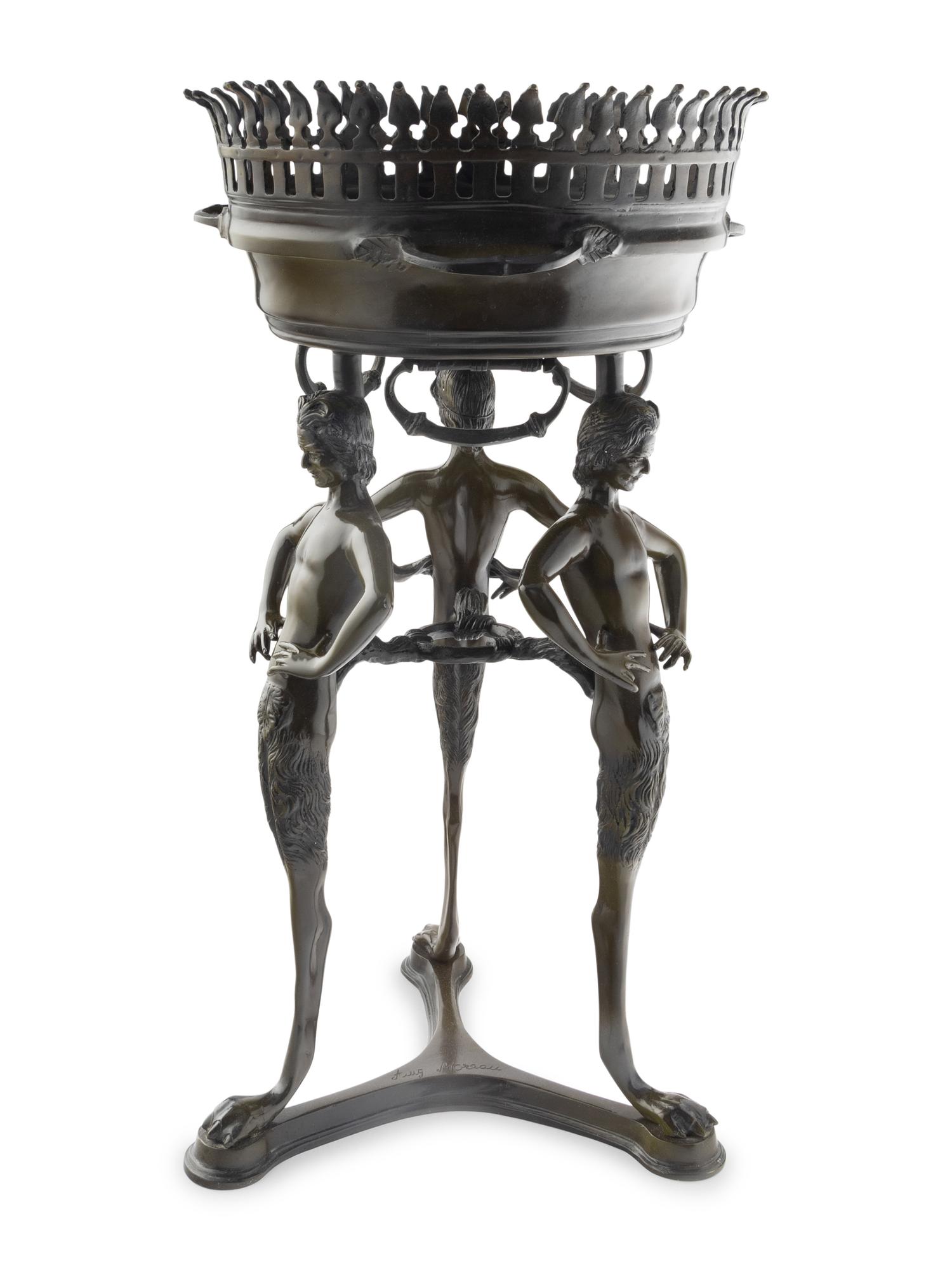 A Pompeiian Style Bronze Jardinière