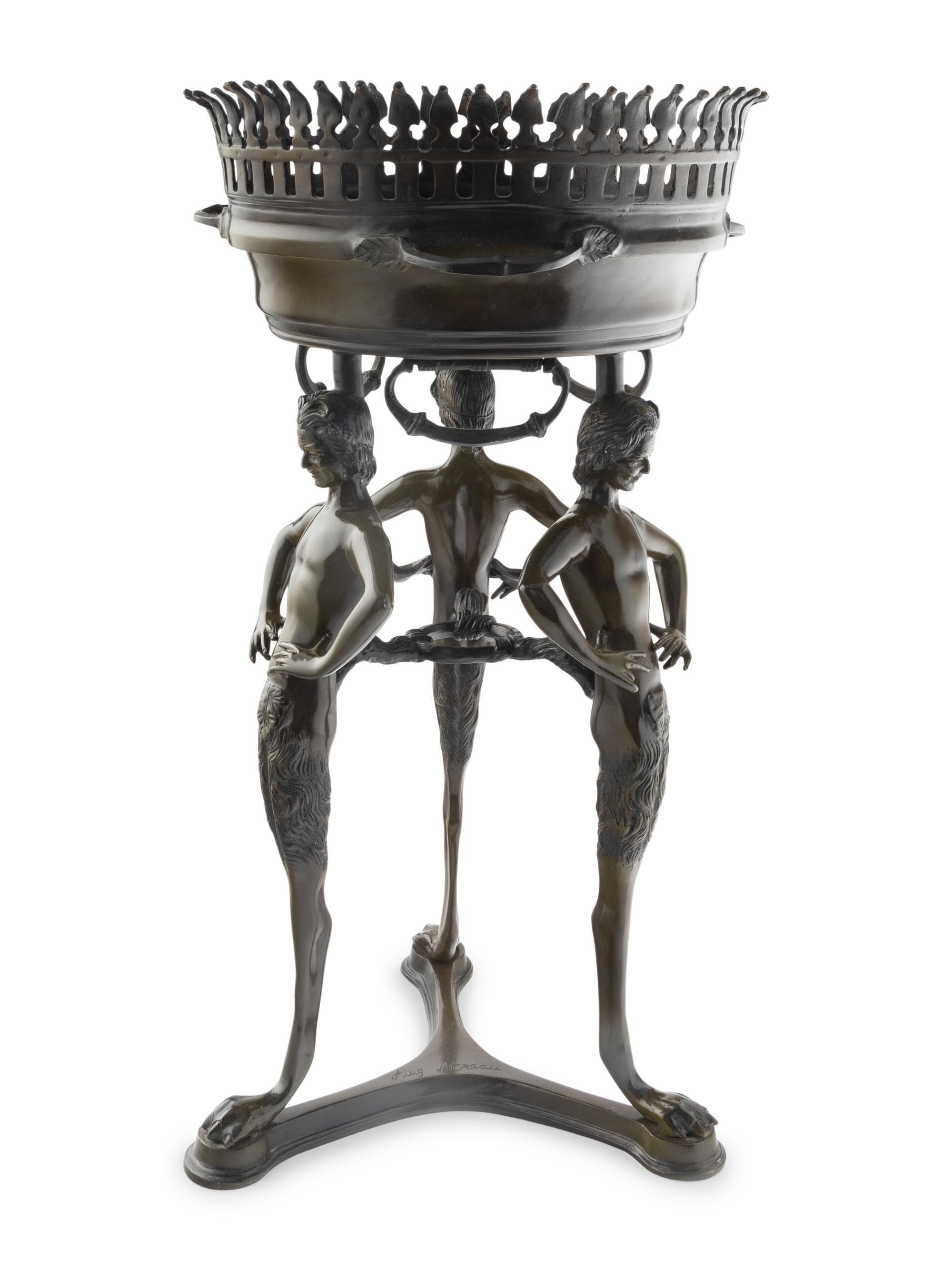 A Pompeiian Style Bronze Jardinière