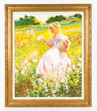Boris Tchoubanoff, (Russian, b. 1946), Les fleurs des champs