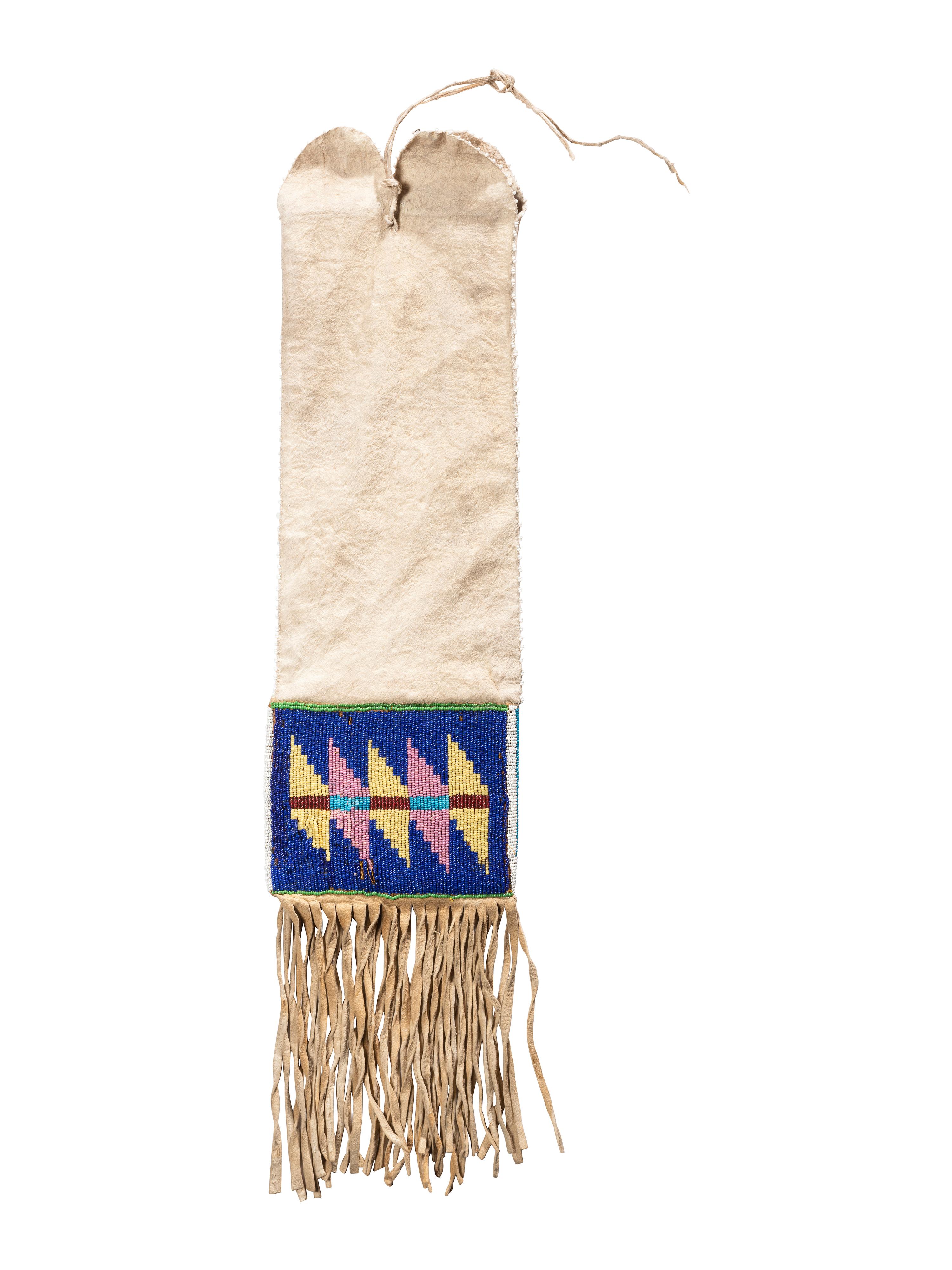 Blackfeet Beaded Hide Tobacco Bag
