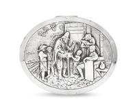A Dutch Silver Tea Caddy