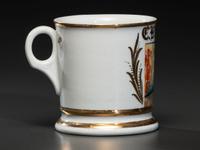 A Billboard Hanger's Porcelain Occupational Shaving Mug