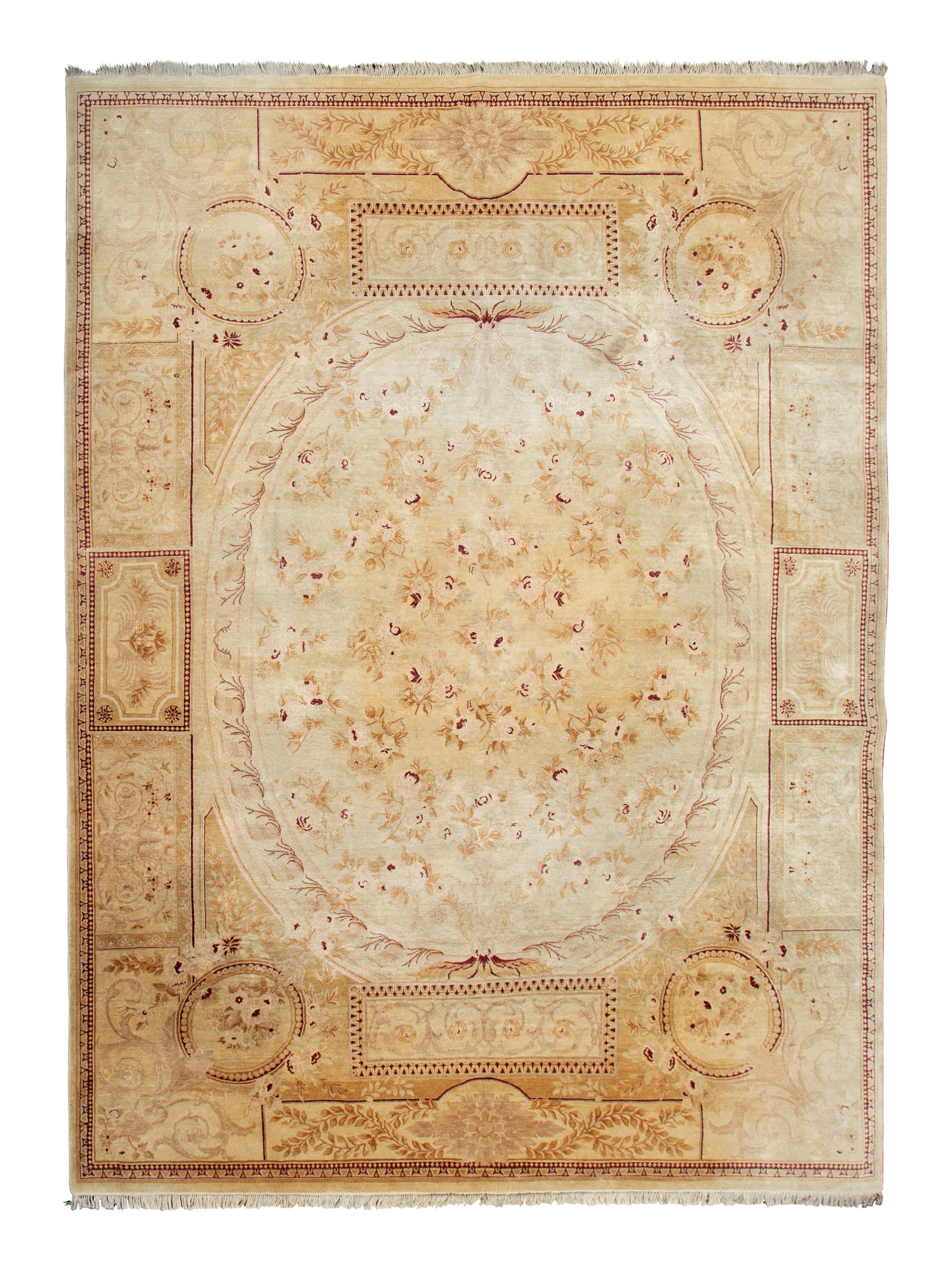 A Chinese Savonnerie Design Wool Rug