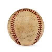 A 1942 St. Louis Browns Team Signed Autograph Baseball