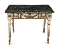 An Italian Painted and Parcel-Gilt Console Table