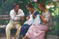 Untitled (Three Figures on a Bench)