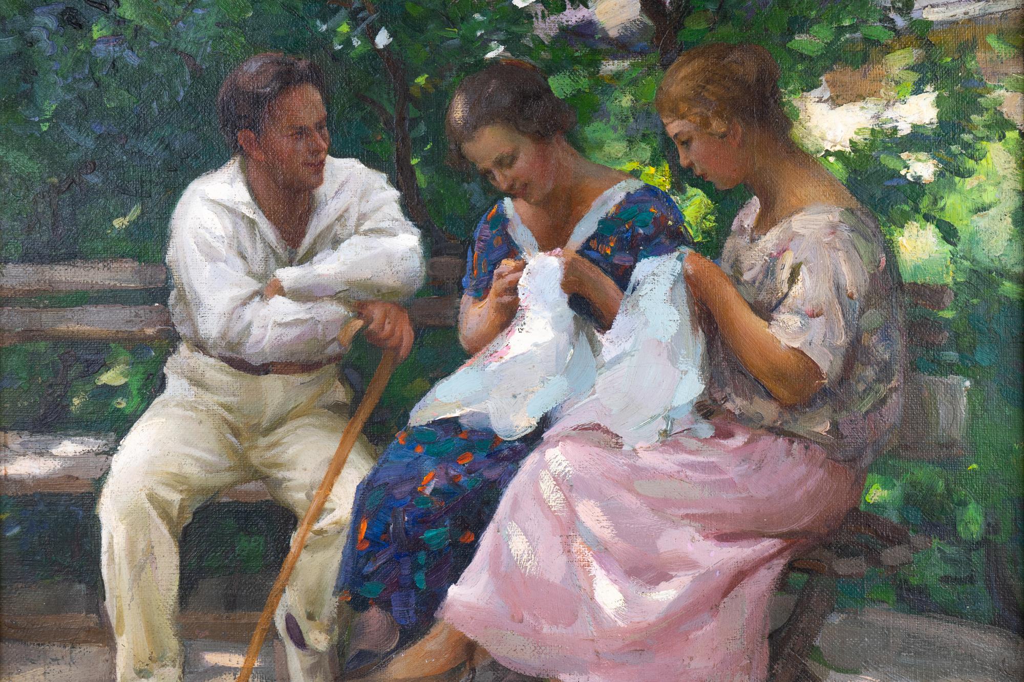 Untitled (Three Figures on a Bench)