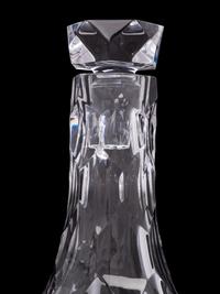 Two Steuben Turtleback Glass Decanters