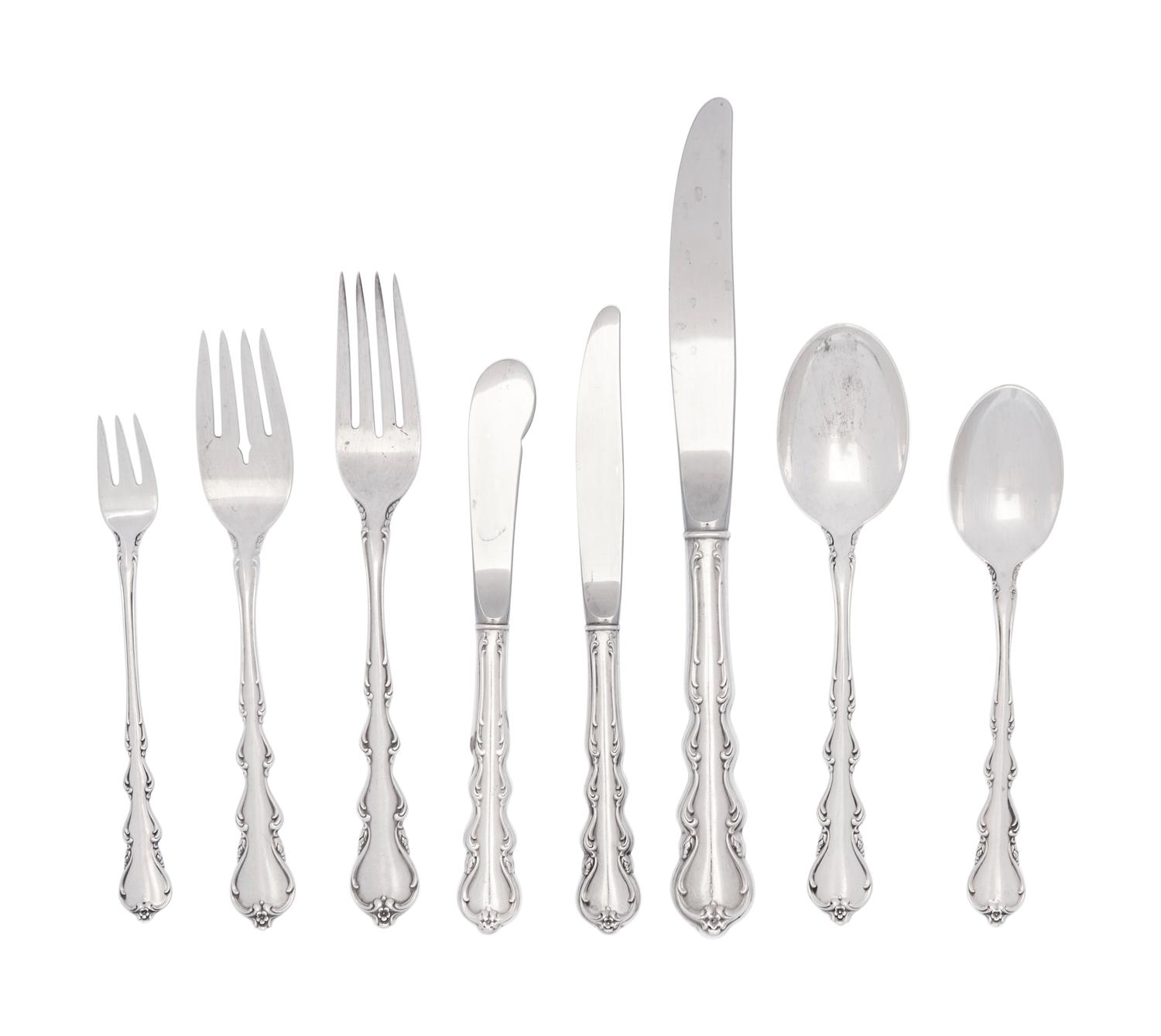 An American Silver Flatware Service