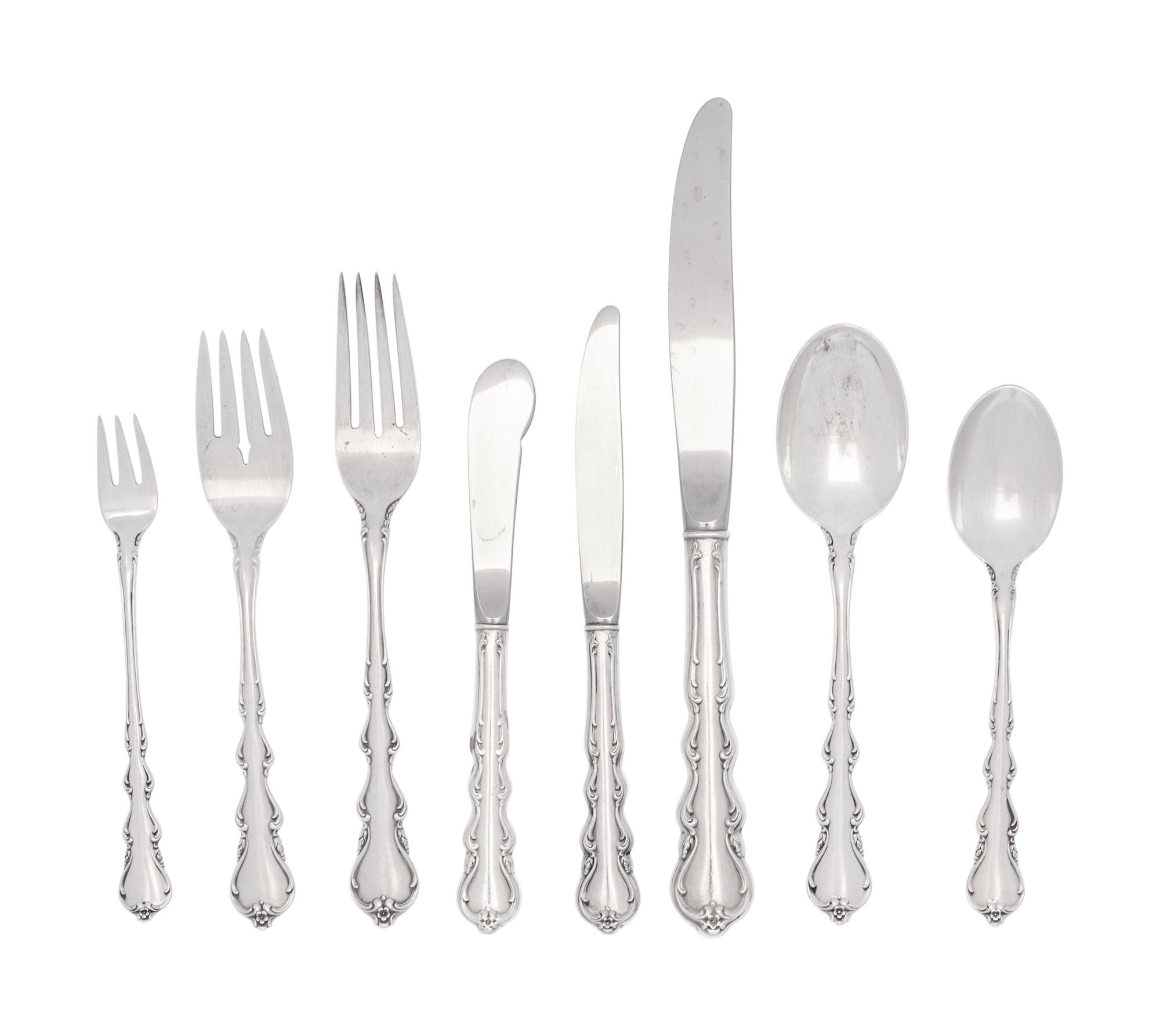 An American Silver Flatware Service