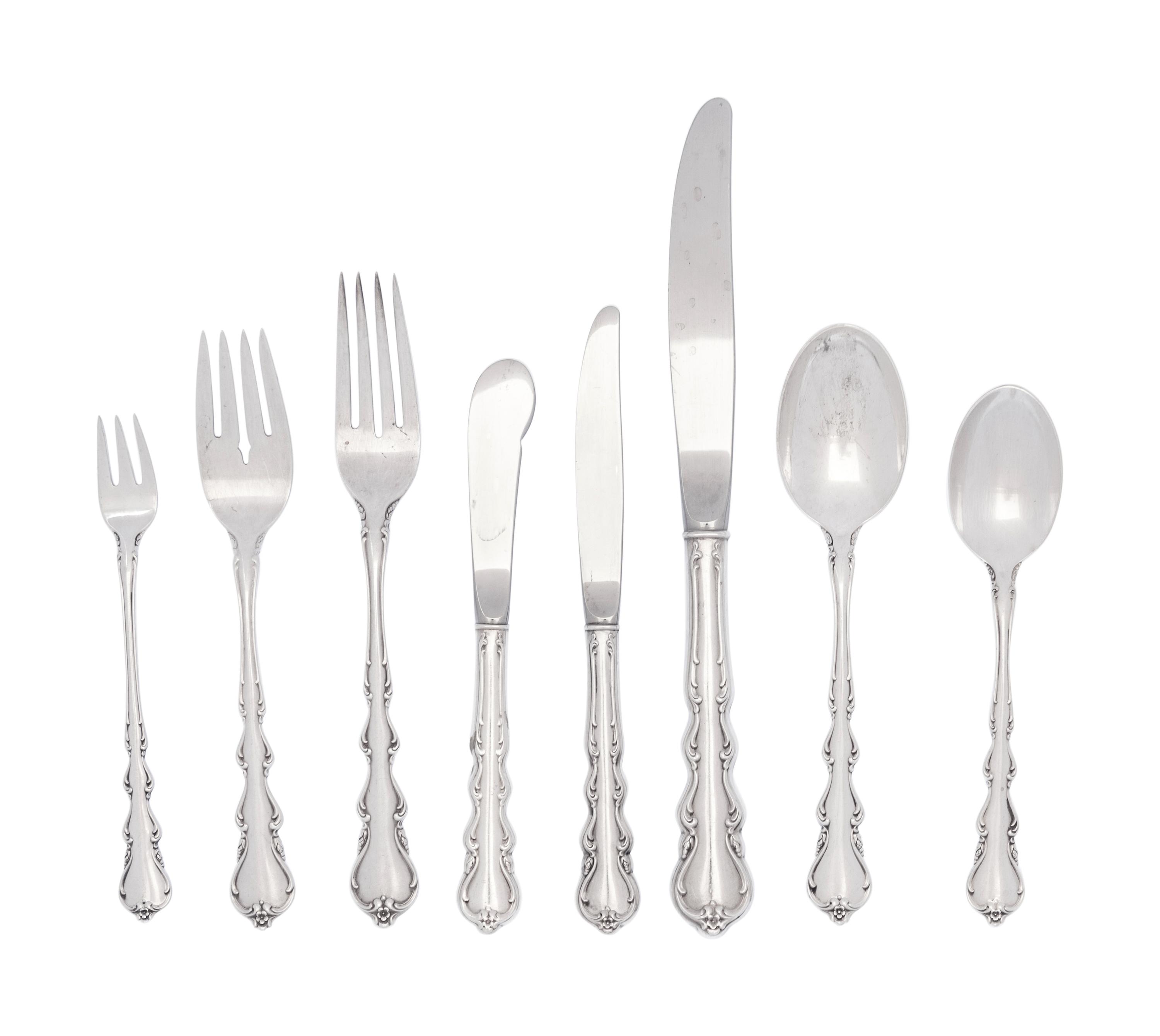 An American Silver Flatware Service