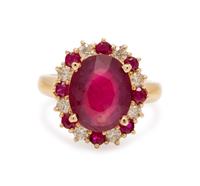 RUBY AND DIAMOND RING