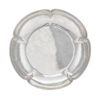 An American Silver Bowl, J.P. Peterson, Chicago, IL, 1920, of circular form with lobed sides and a spot-hammered finish, the underside