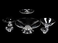A Group of Steuben Glass Dining Articles