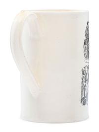 A Liverpool Transfer-Printed Creamware 'World in Planisphere' Mug